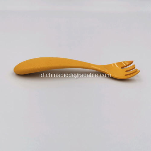 Fork Tableware Premium Terbarukan Ramah Kompos untuk Anak-Anak